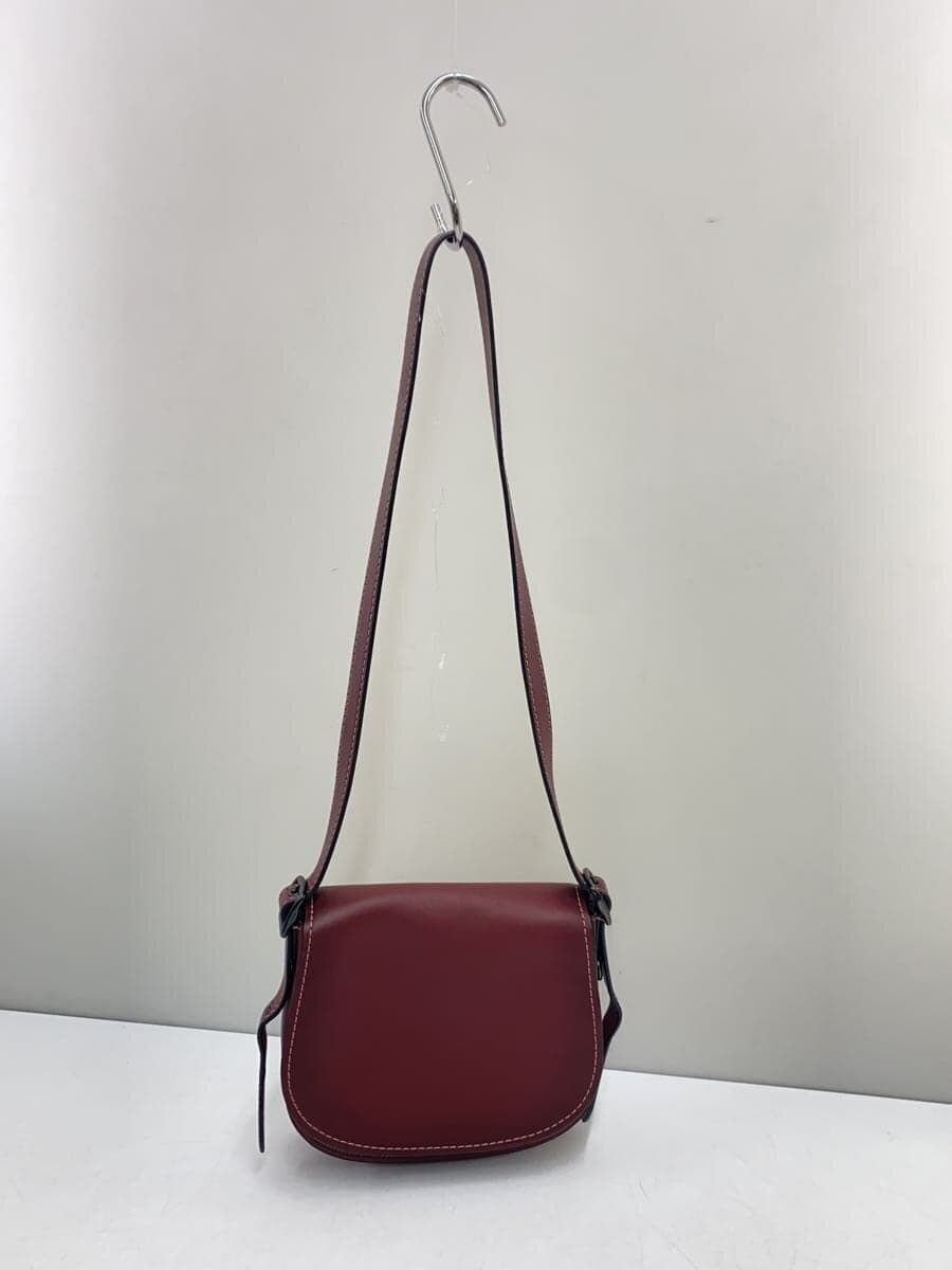 COACH shoulder bag leather BRD solid color