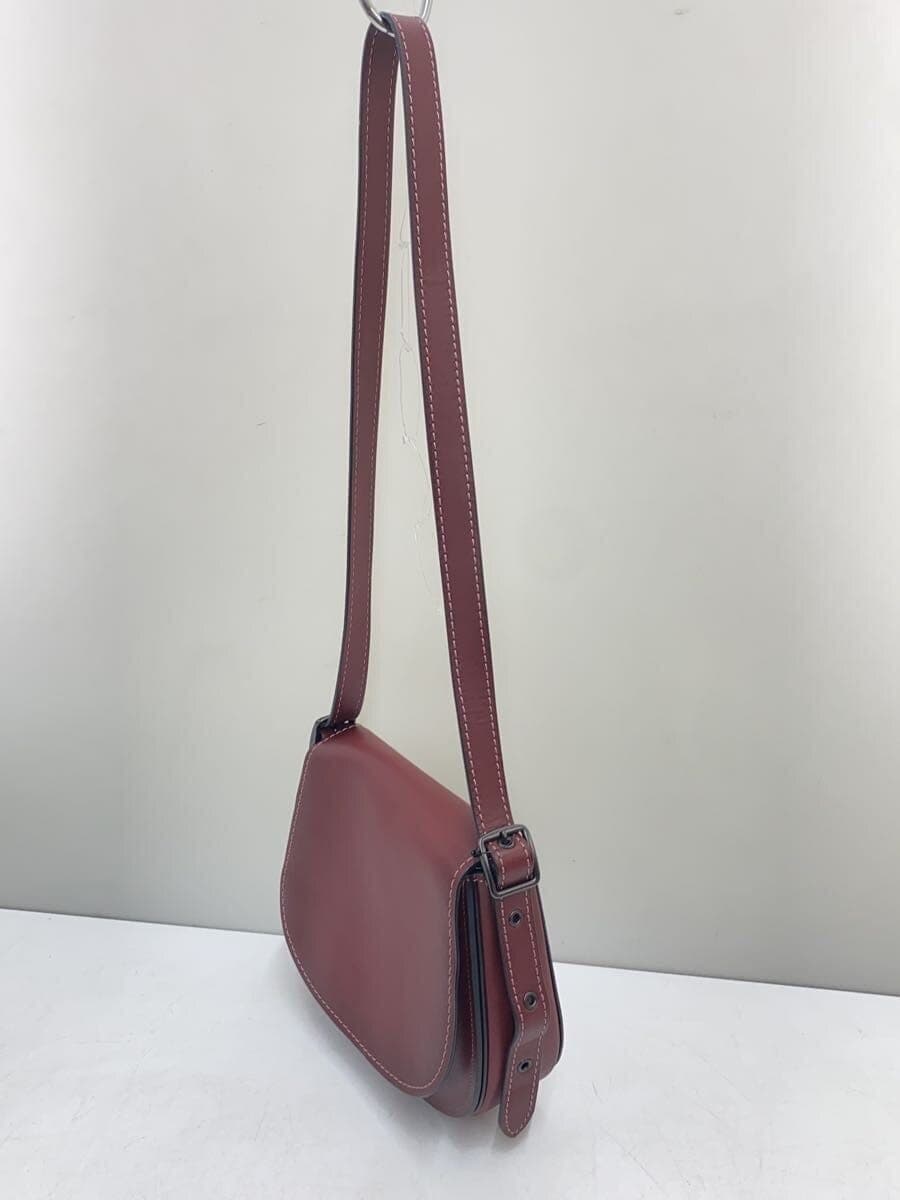 COACH shoulder bag leather BRD solid color 2