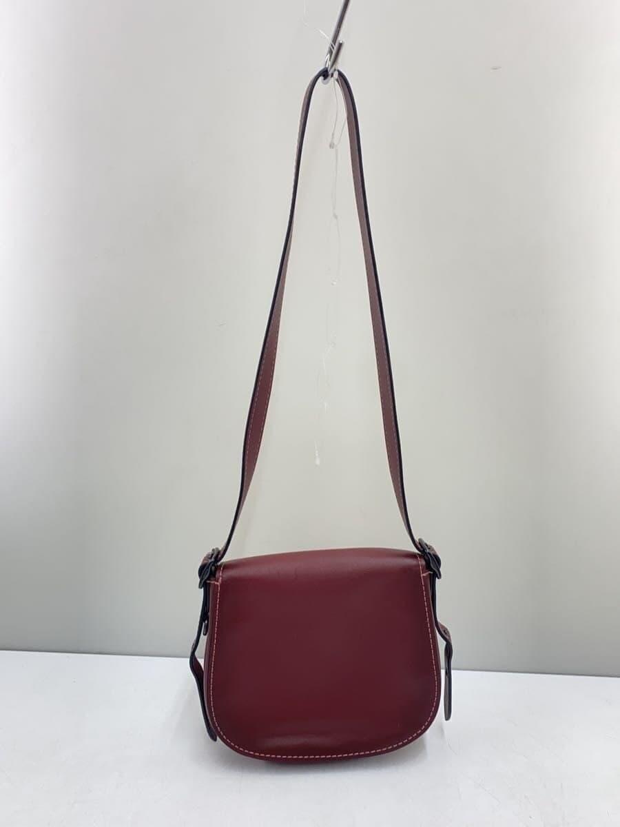 COACH shoulder bag leather BRD solid color 3