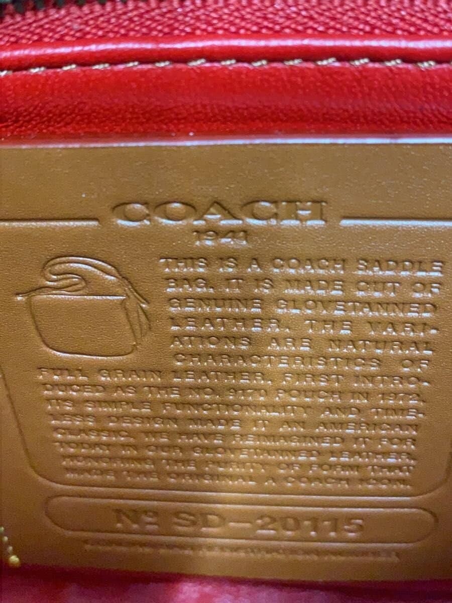 COACH shoulder bag leather BRD solid color 5