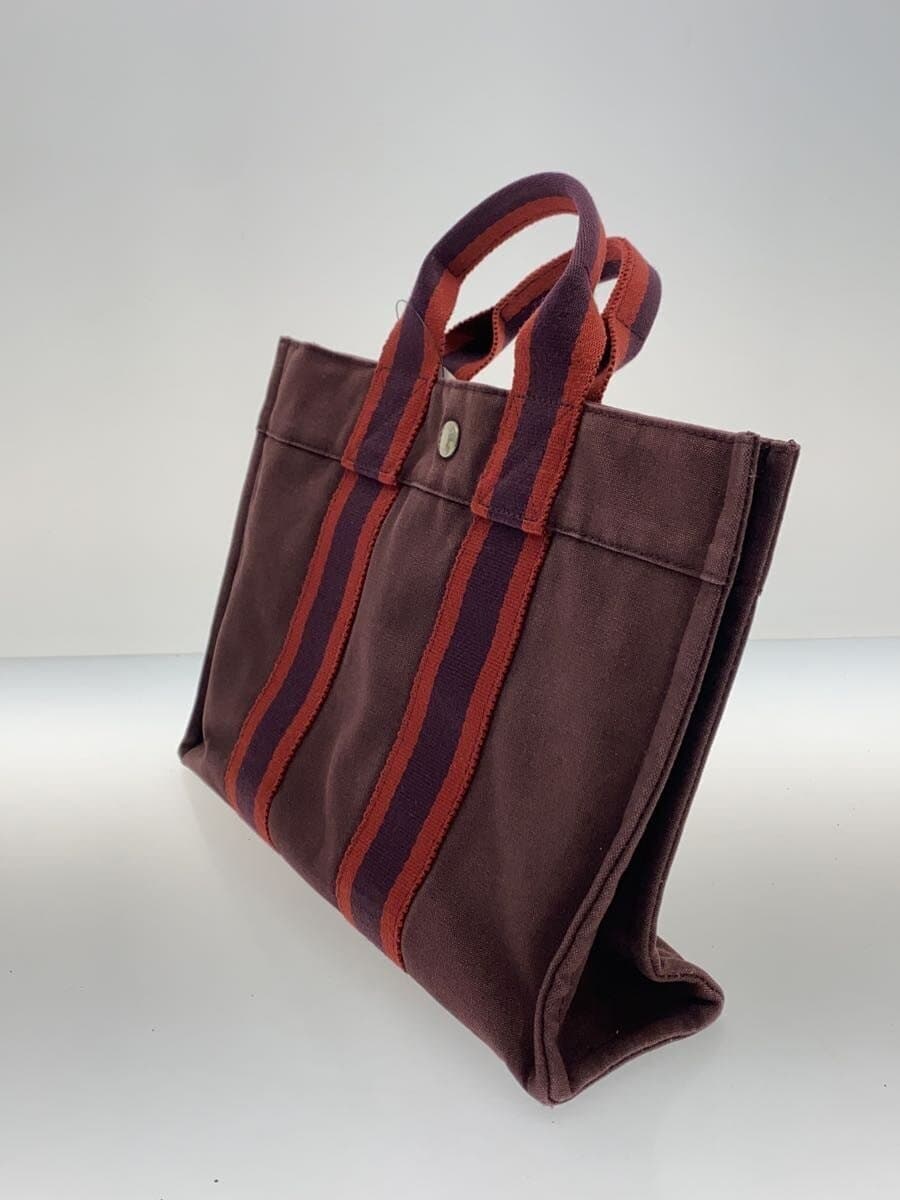 HERMES Fourre-Tout PM Handbag Canvas BRD 2