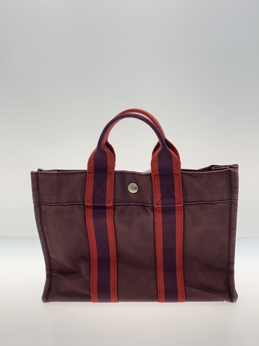 HERMES Fourre-Tout PM Handbag Canvas BRD 3