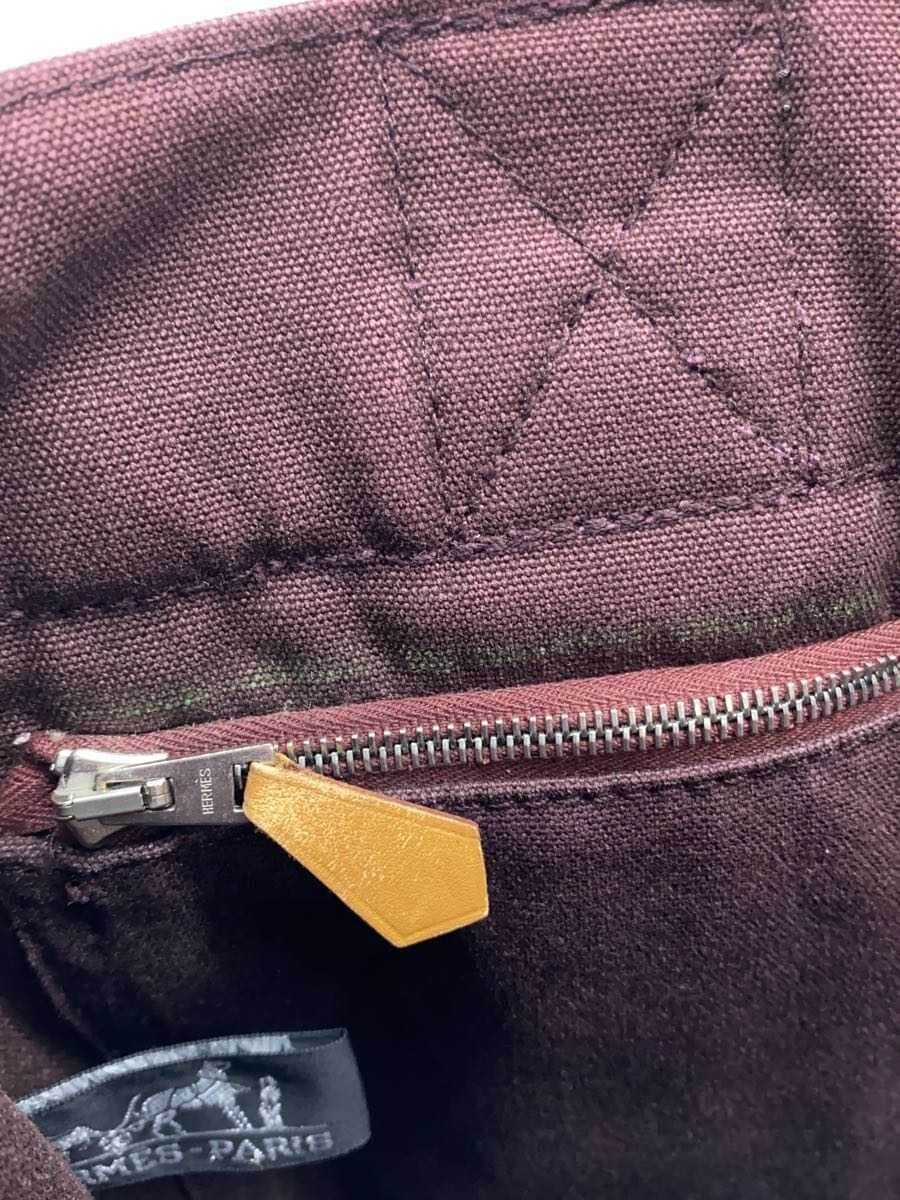 HERMES Fourre-Tout PM Handbag Canvas BRD 8