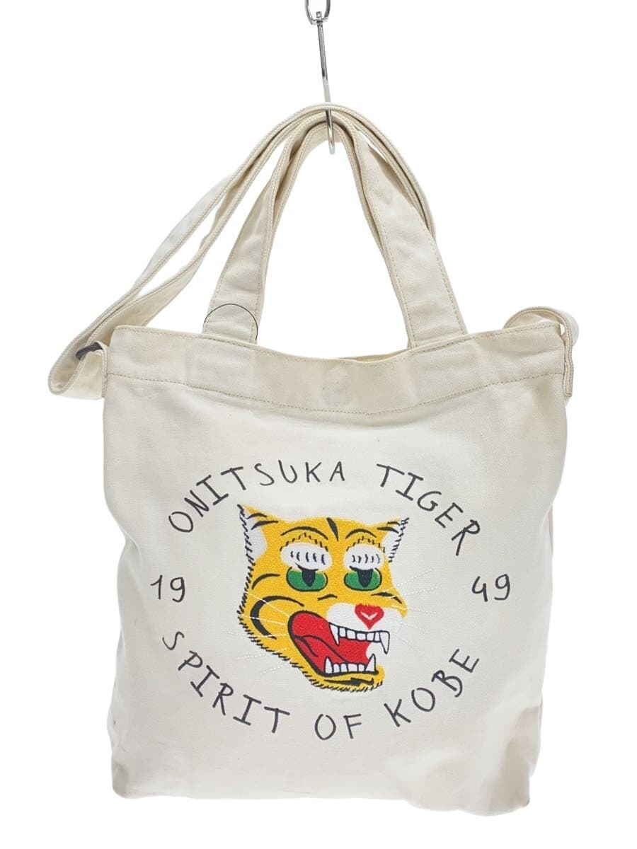 Onitsuka Tiger Tote Bag Canvas WHT