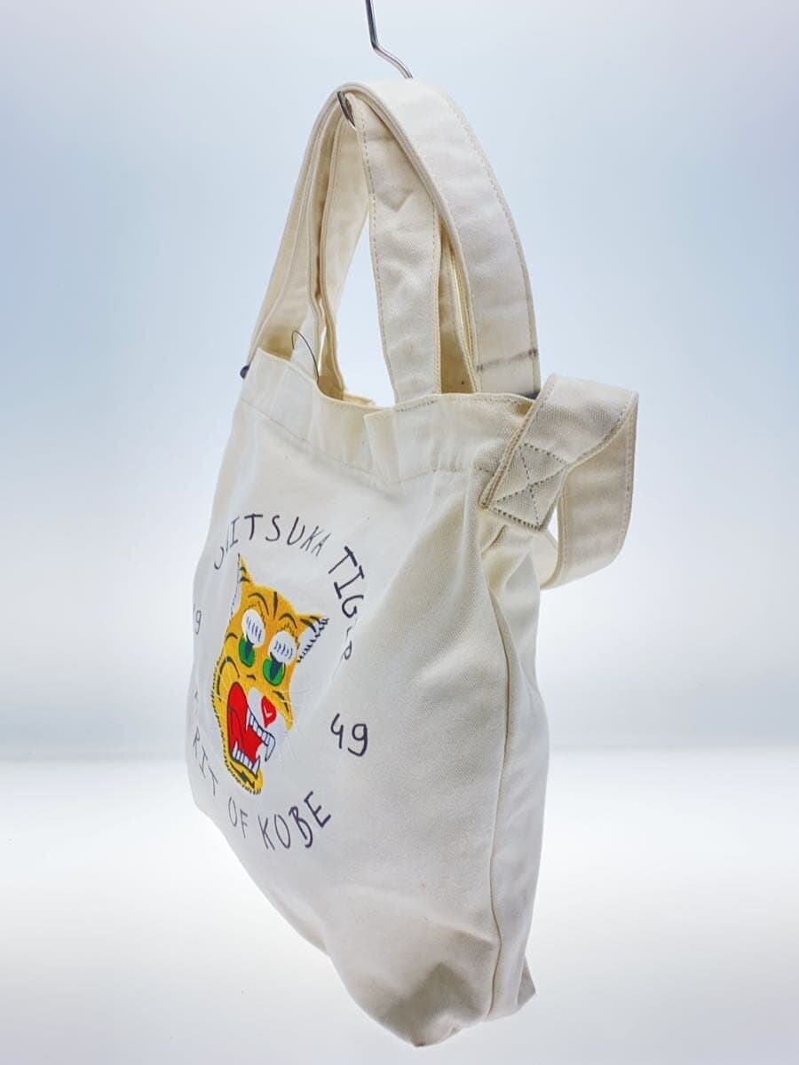 Onitsuka Tiger Tote Bag Canvas WHT 2