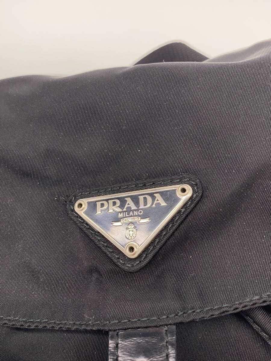 PRADA Backpack Nylon BLK Triangle Logo 5
