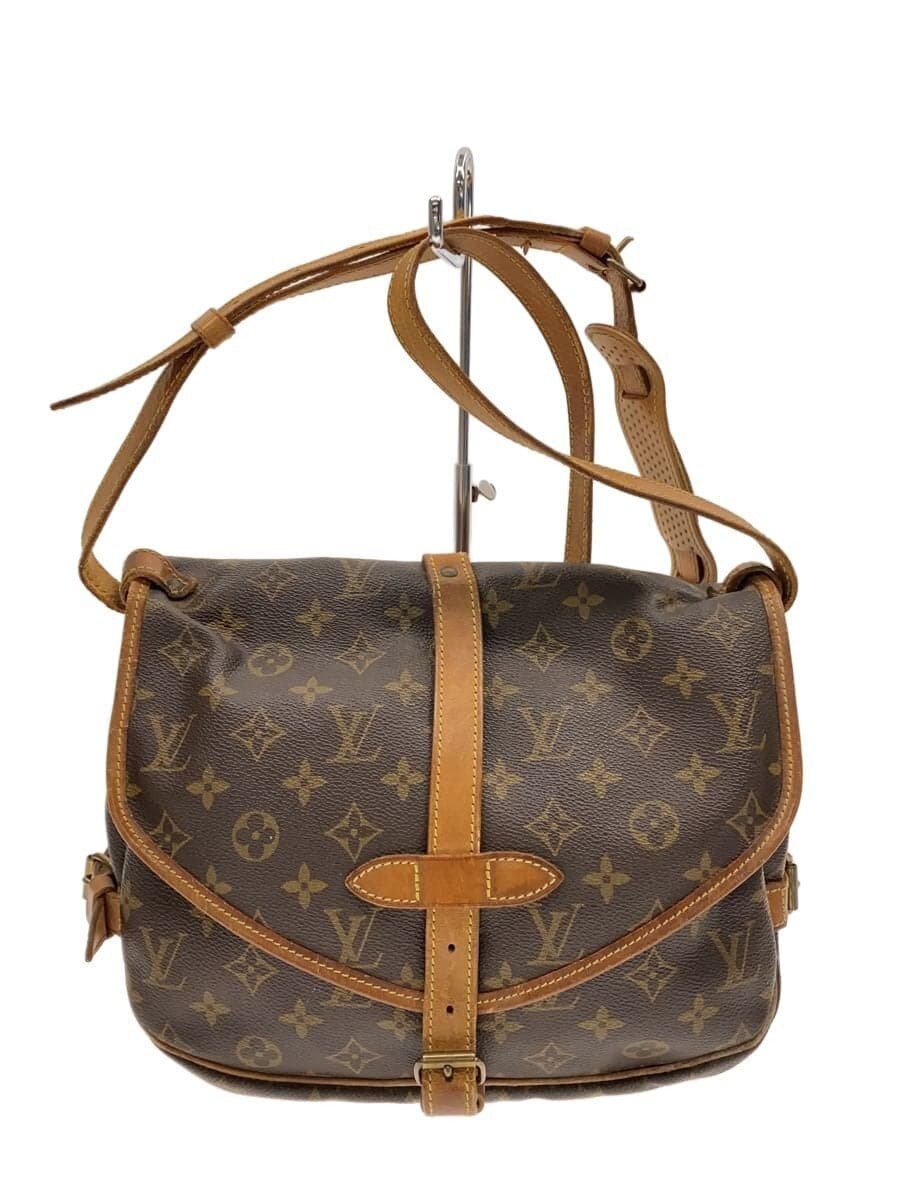 LOUIS VUITTON1)Saumur 30_Monogram Canvas PVC BRW