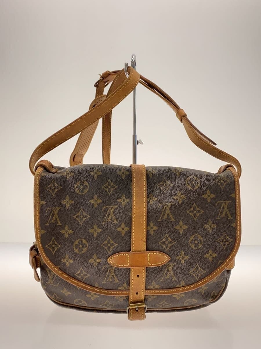 LOUIS VUITTON1)Saumur 30_Monogram Canvas PVC BRW 3