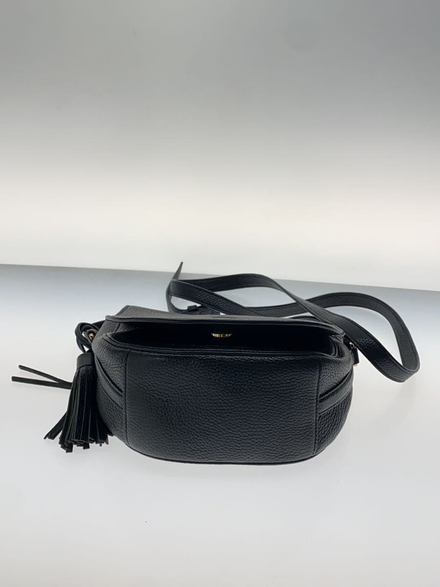 TORY BURCH Shoulder Bag Leather BLK 4