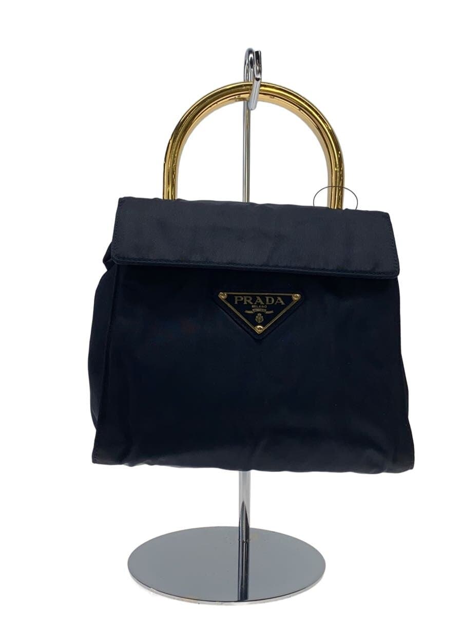 PRADA Handbag Nylon BLK