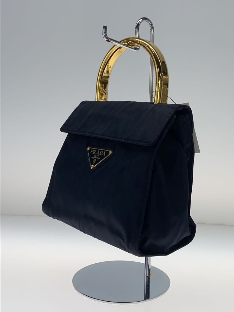 PRADA Handbag Nylon BLK 2