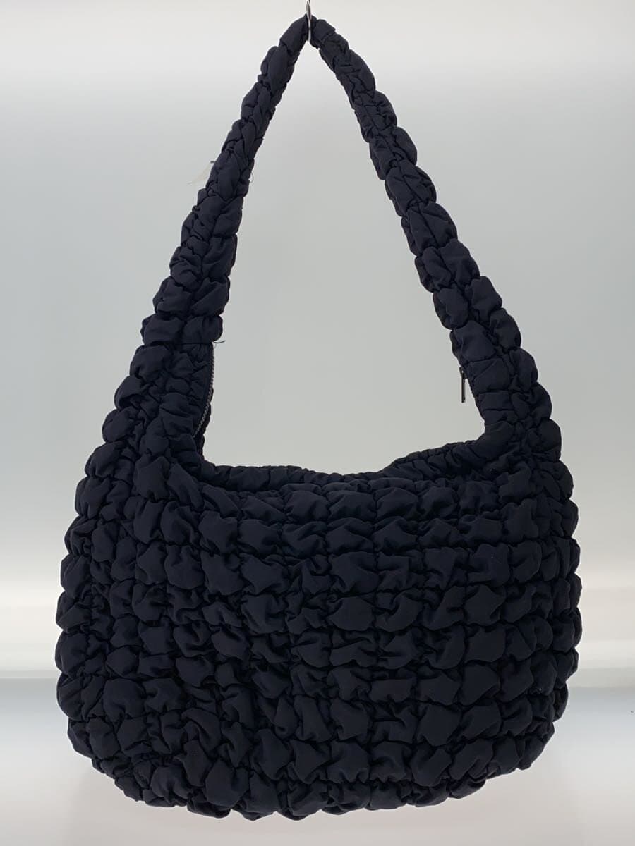 COS Shoulder Bag BLK Fluffy Quilted Bag 3