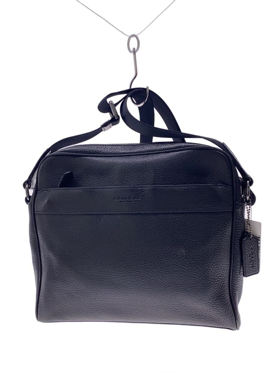 COACH Charles Camera Bag Shoulder Bag Leather BLK f24876