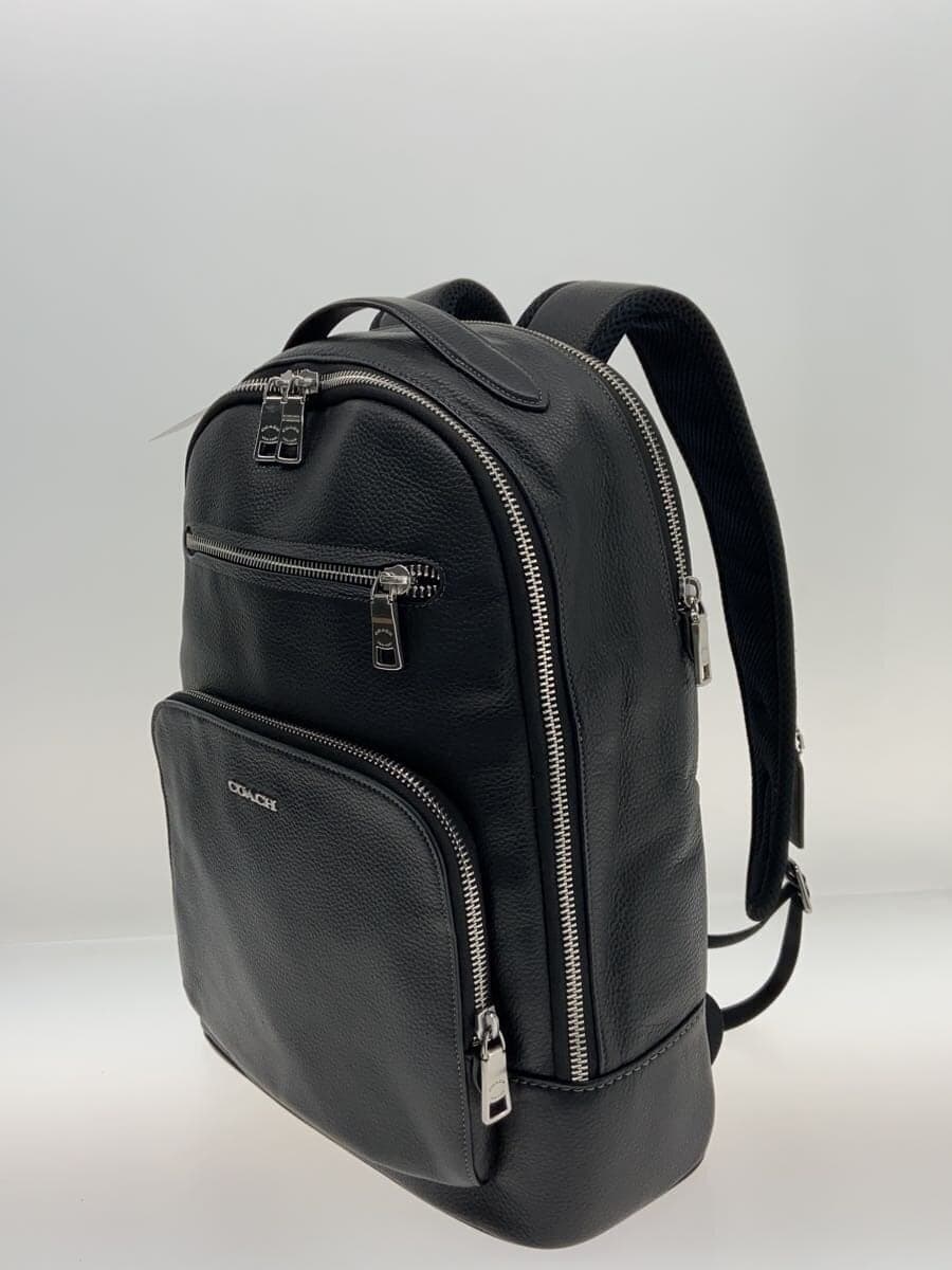 COACH Backpack Leather BLK cm697 2