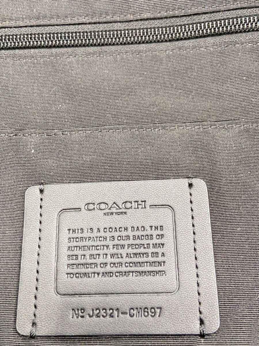 COACH Backpack Leather BLK cm697 5