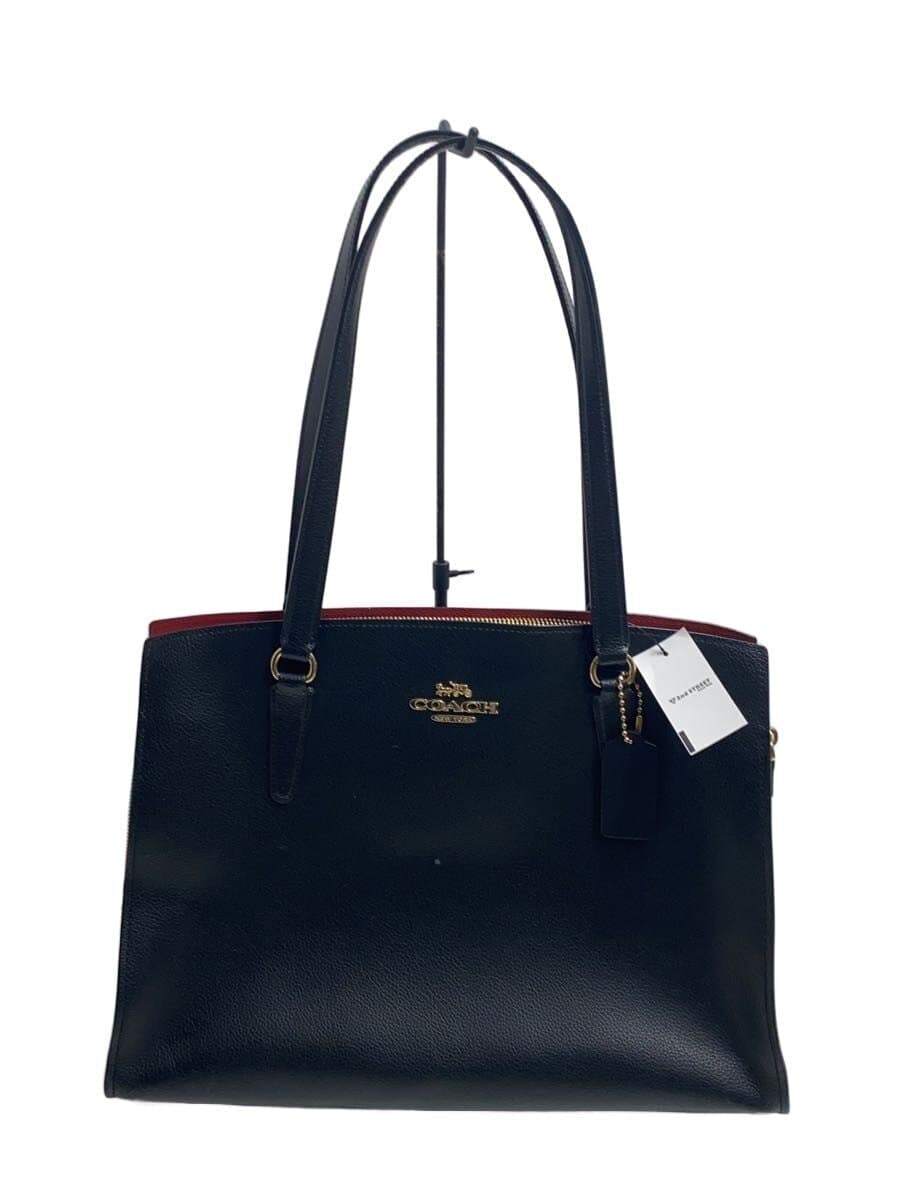 COACH Tote Bag Leather BLK E2180-C4070