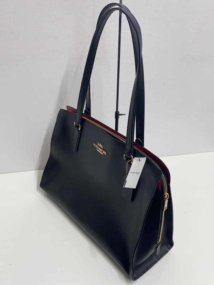COACH Tote Bag Leather BLK E2180-C4070 2