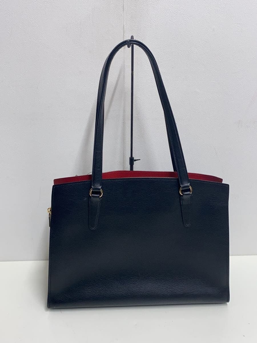 COACH Tote Bag Leather BLK E2180-C4070 3