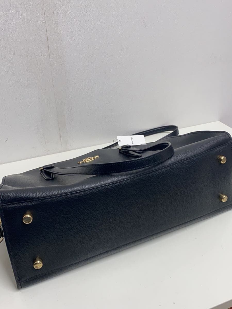 COACH Tote Bag Leather BLK E2180-C4070 4