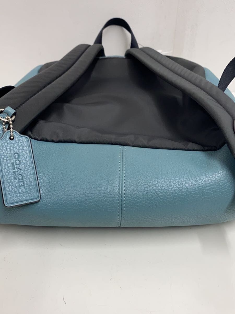 COACH Backpack Leather BLU Solid F30550 4