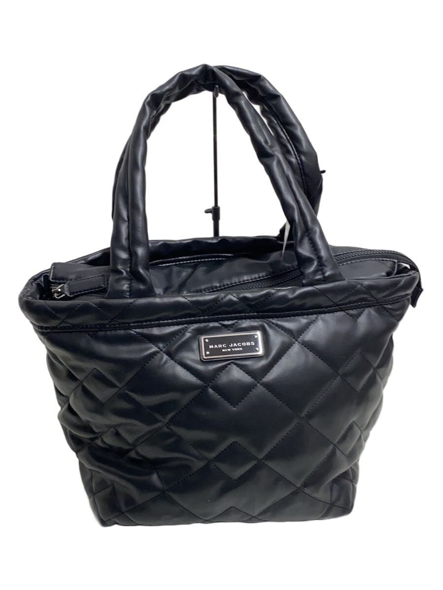 MARC JACOBS Quilted Tote Bag Polyester BLK Solid h004m01re21 001