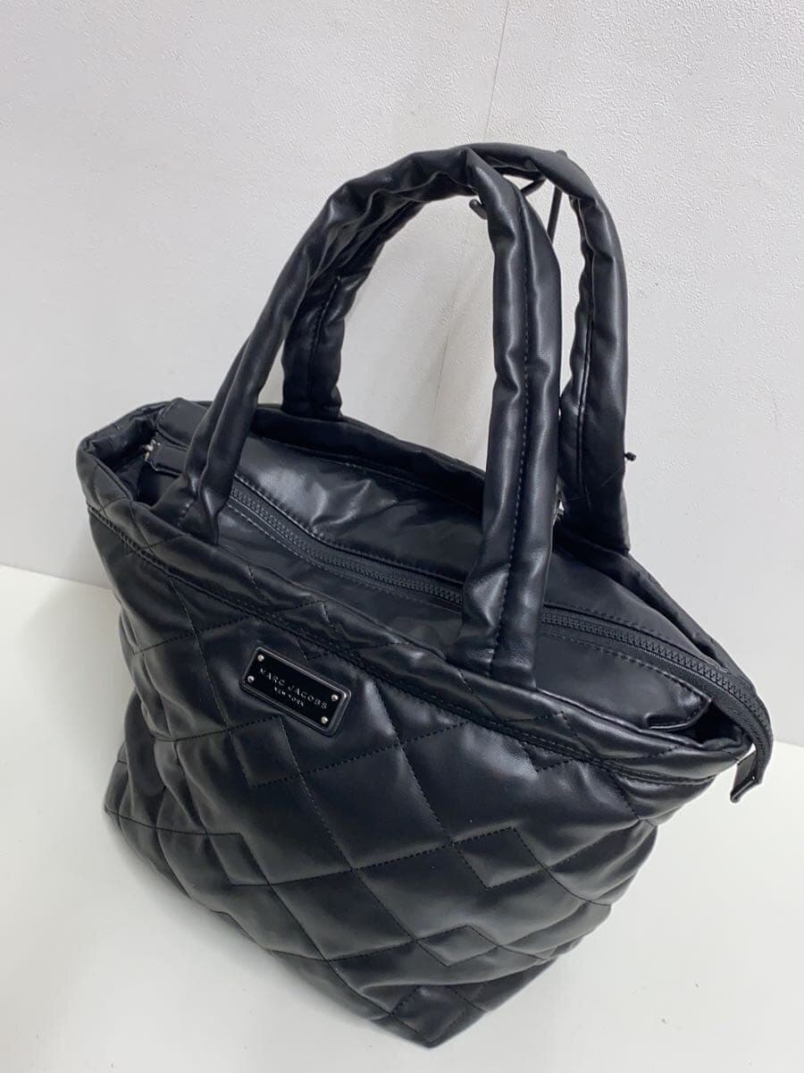 MARC JACOBS Quilted Tote Bag Polyester BLK Solid h004m01re21 001 2
