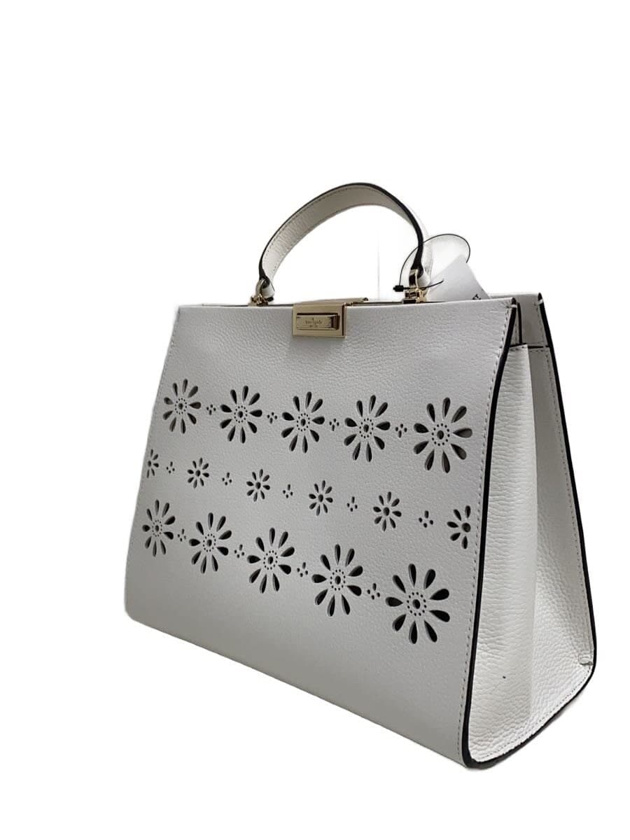 kate spade new york handbag leather WHT floral pattern 2