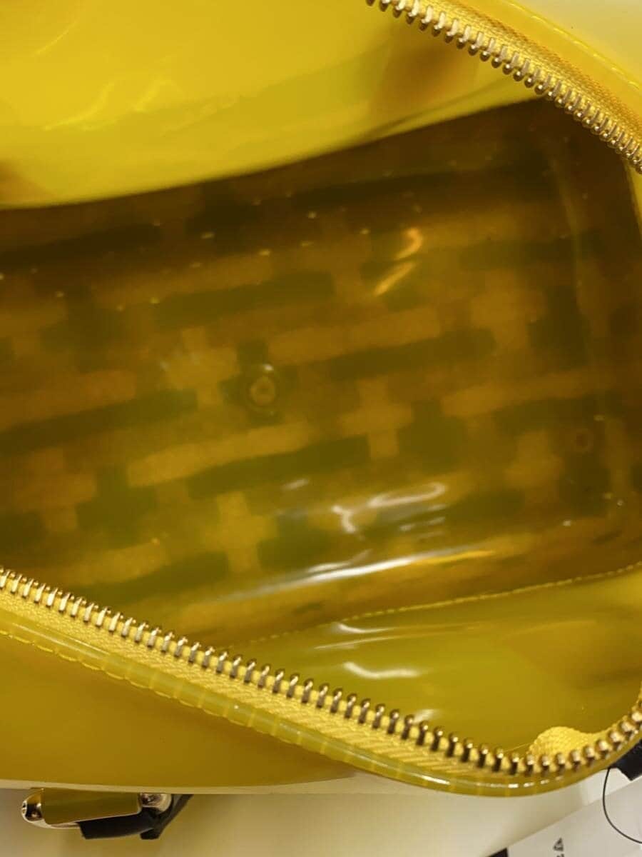FURLA handbag PVC YLW solid color 6