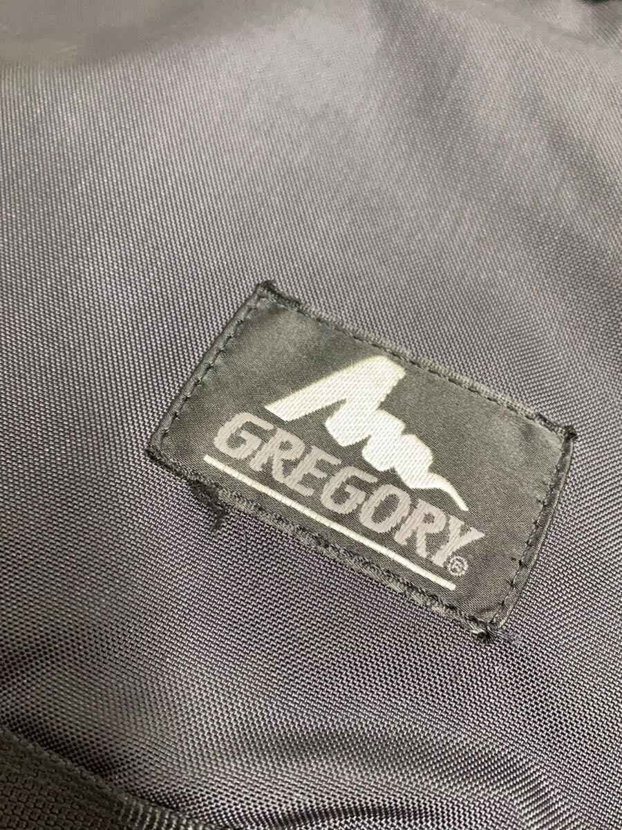 GREGORY Shoulder Bag Nylon BLK Plain Silver Tag Satchel M 5