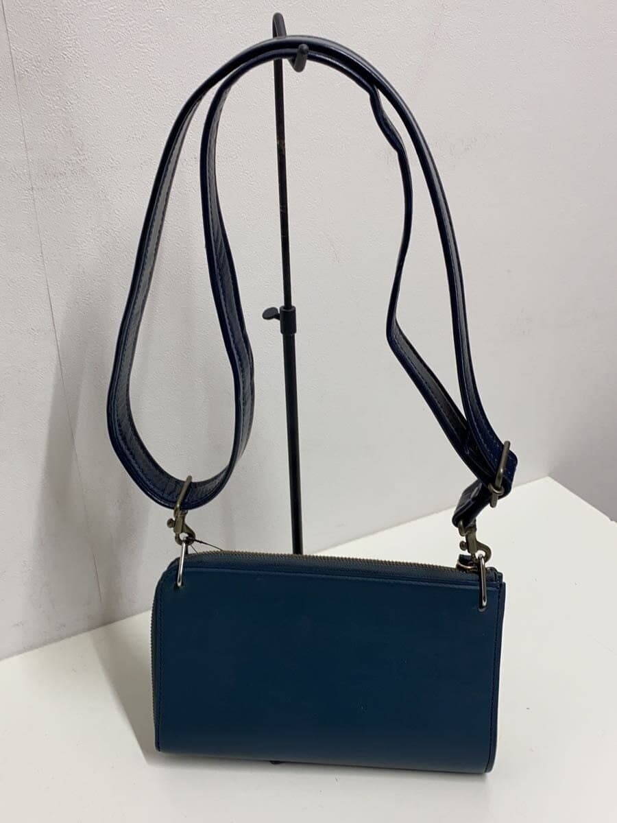 PELLE MORBIDA shoulder bag leather NVY solid color 3