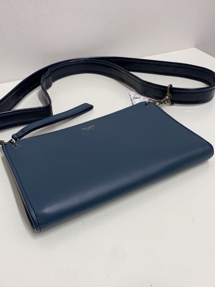 PELLE MORBIDA shoulder bag leather NVY solid color 4