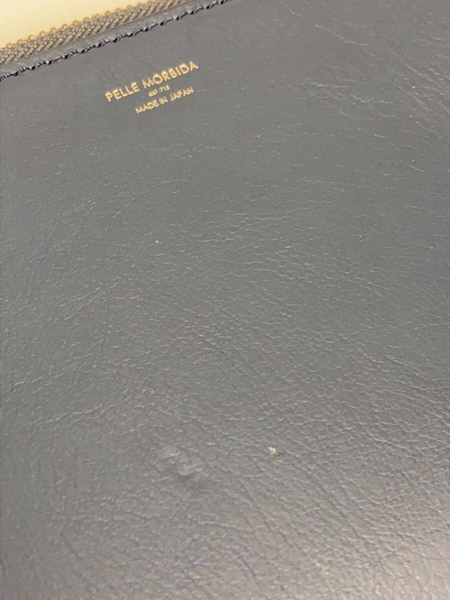 PELLE MORBIDA shoulder bag leather NVY solid color 8