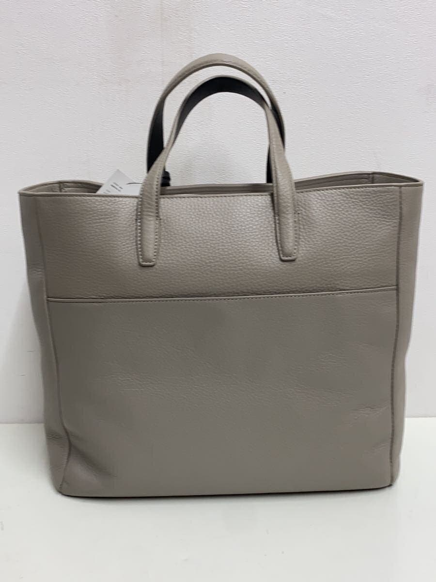 agnes b. tote bag cow leather GRY PAS26-01 2way 3