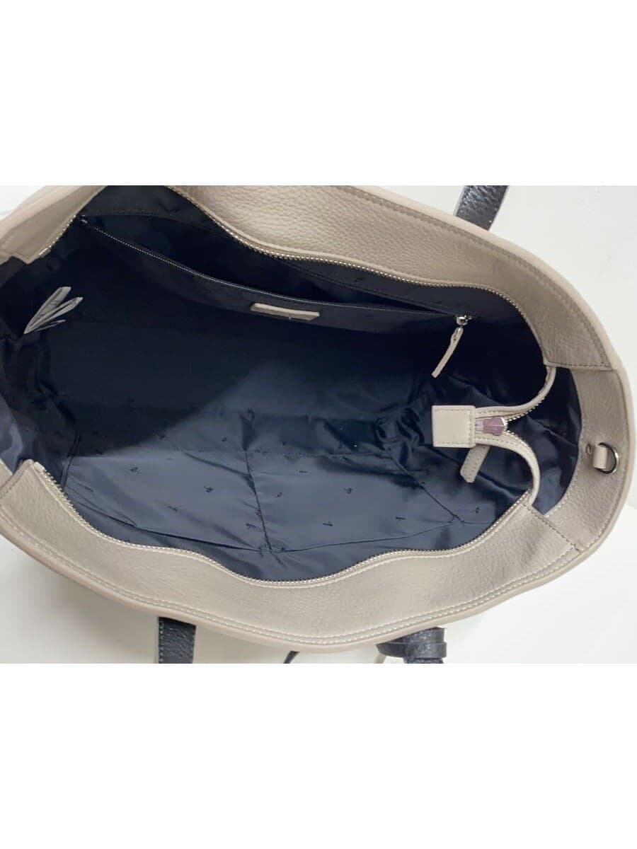 agnes b. tote bag cow leather GRY PAS26-01 2way 6