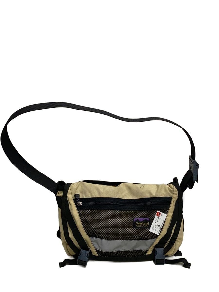 over land shoulder bag polyester BEG solid color * signs of use
