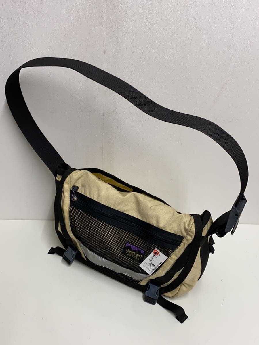 over land shoulder bag polyester BEG solid color * signs of use 2