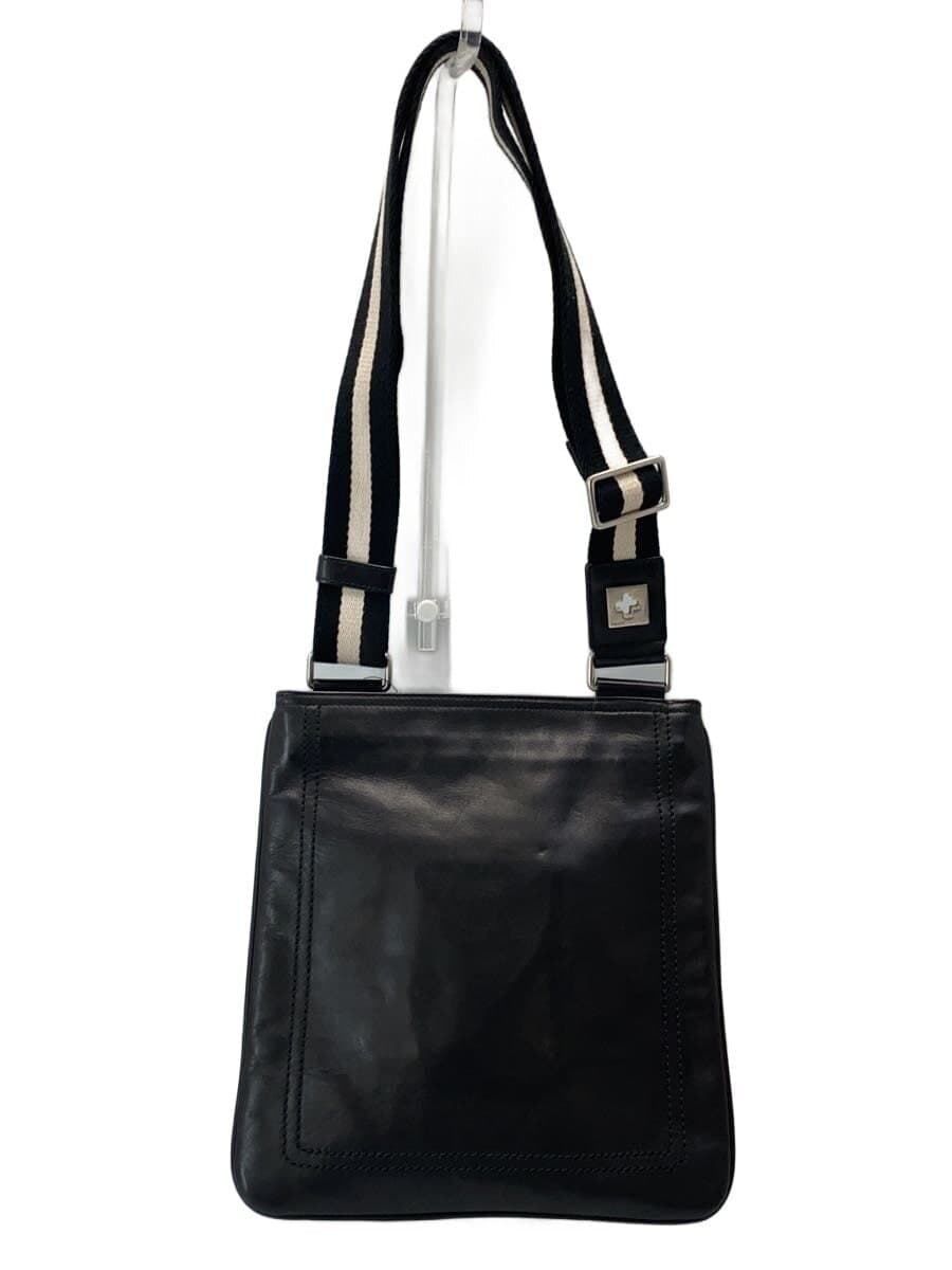BALLY Shoulder Bag Leather BLK TREZZINI CROSS BODY