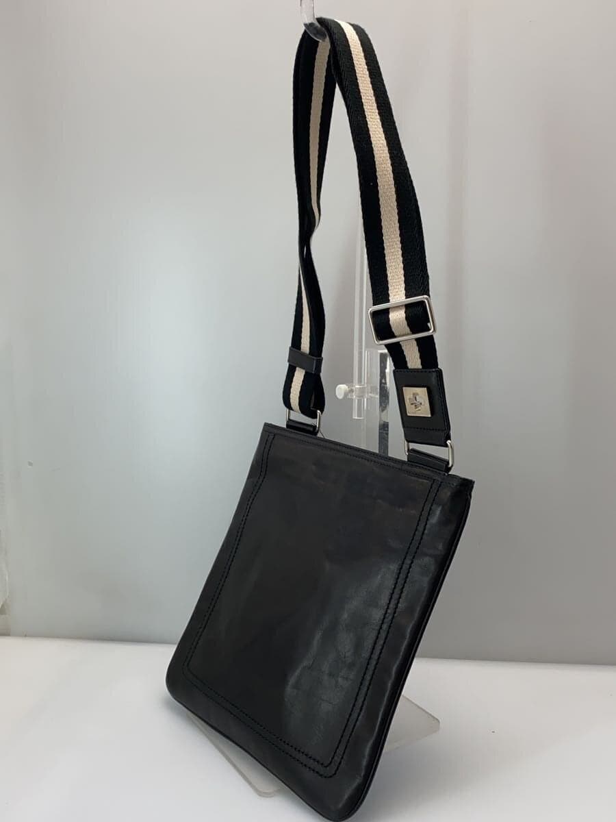 BALLY Shoulder Bag Leather BLK TREZZINI CROSS BODY 2