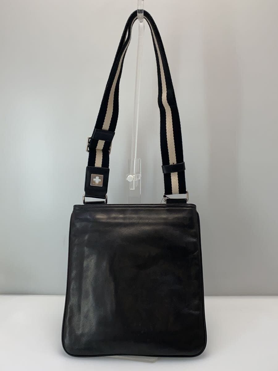 BALLY Shoulder Bag Leather BLK TREZZINI CROSS BODY 3
