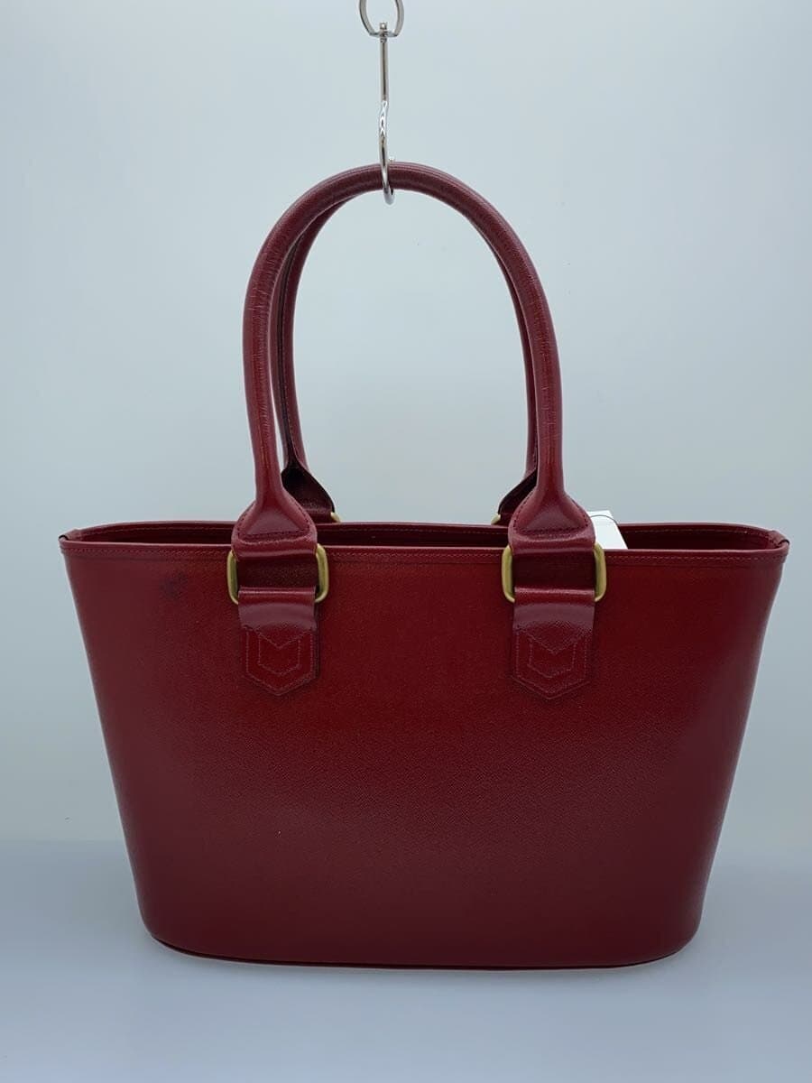 BURBERRY Handbag Leather RED Solid 3