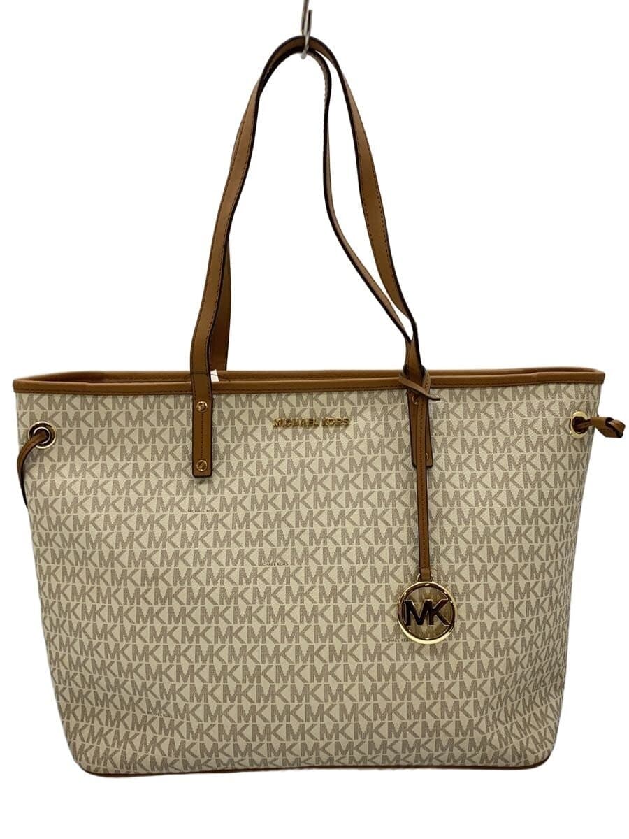 MICHAEL KORS Tote Bag PVC WHT All-over pattern 35T9GTVT9V