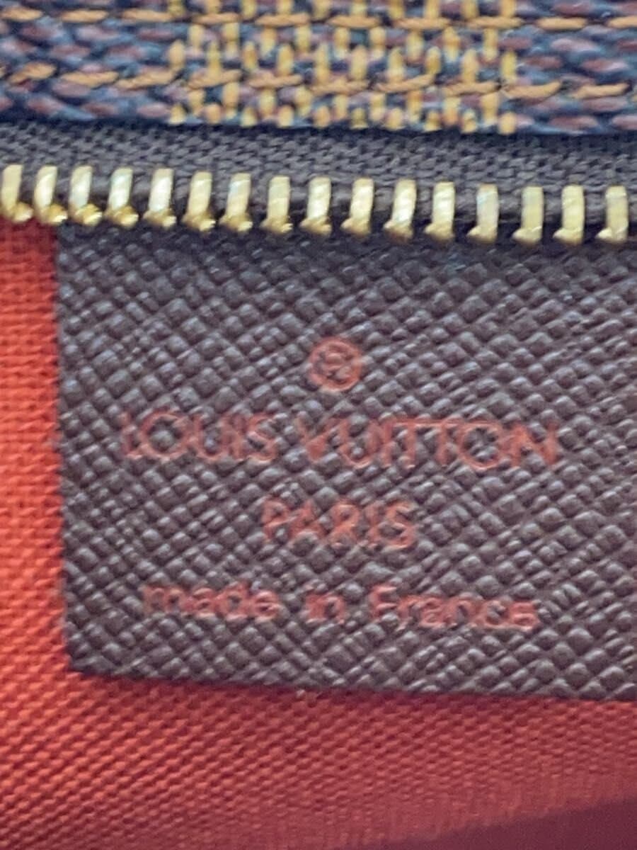 LOUIS VUITTON Trousse Makeup _Damier Ebene PVC BRW Check 5