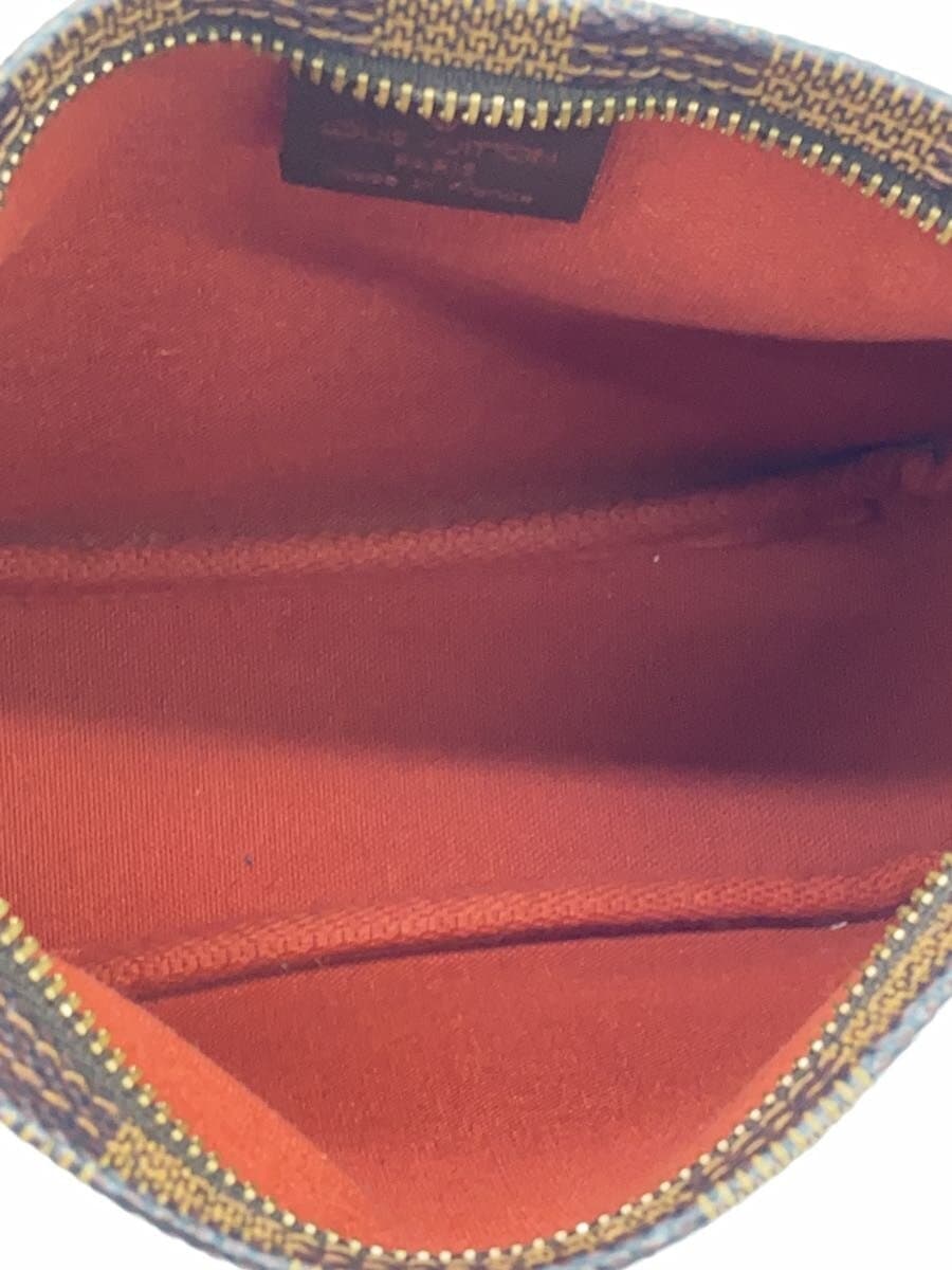 LOUIS VUITTON Trousse Makeup _Damier Ebene PVC BRW Check 6