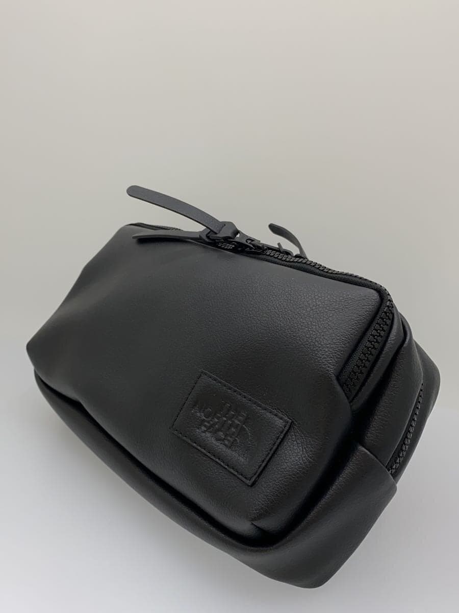 THE NORTH FACE Waist Bag Faux Leather BLK Plain NM82084 2