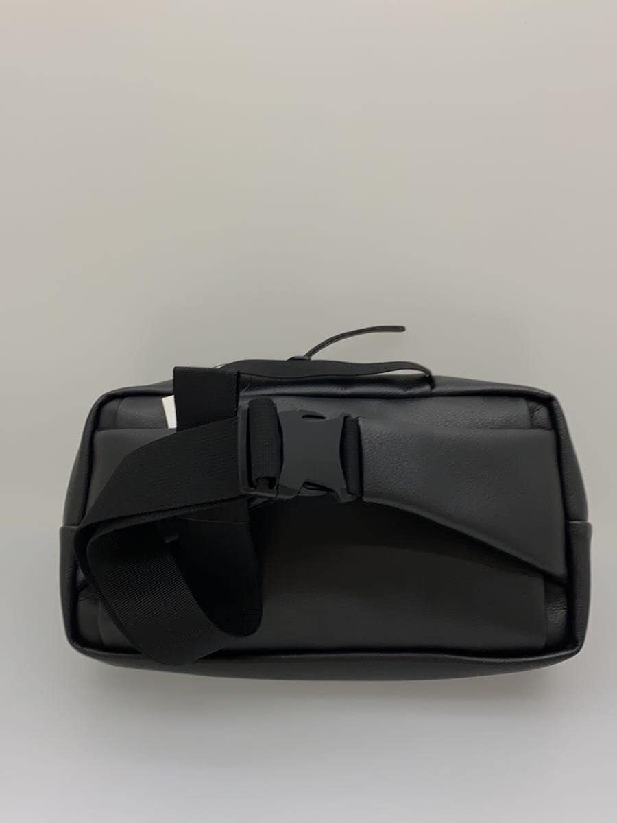 THE NORTH FACE Waist Bag Faux Leather BLK Plain NM82084 3