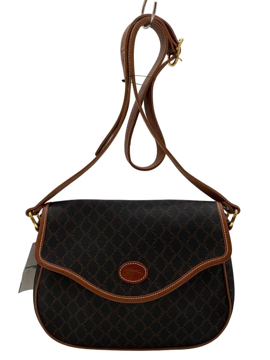 LONGCHAMP Shoulder Bag -- BLK All-over pattern