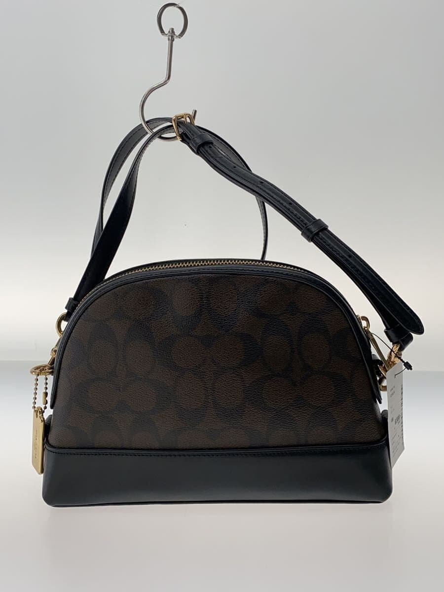 COACH Shoulder Bag Leather BRW All Over Pattern M1980-F76674 3
