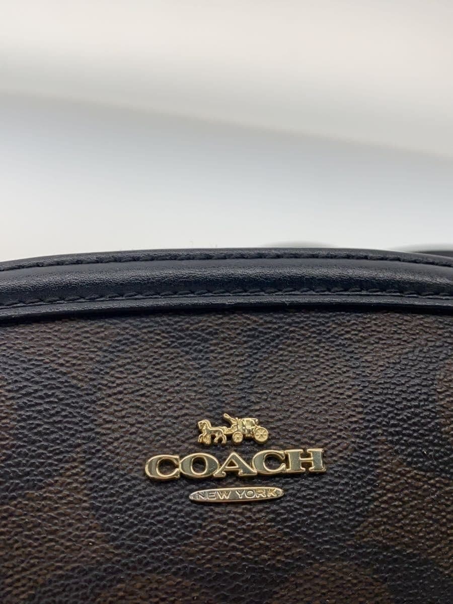 COACH Shoulder Bag Leather BRW All Over Pattern M1980-F76674 5