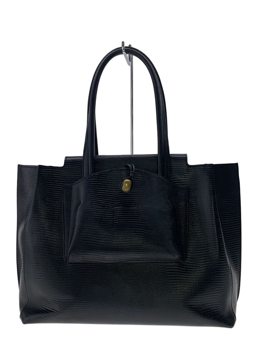 TOFF&LOADSTONE Tote Bag Leather BLK Solid