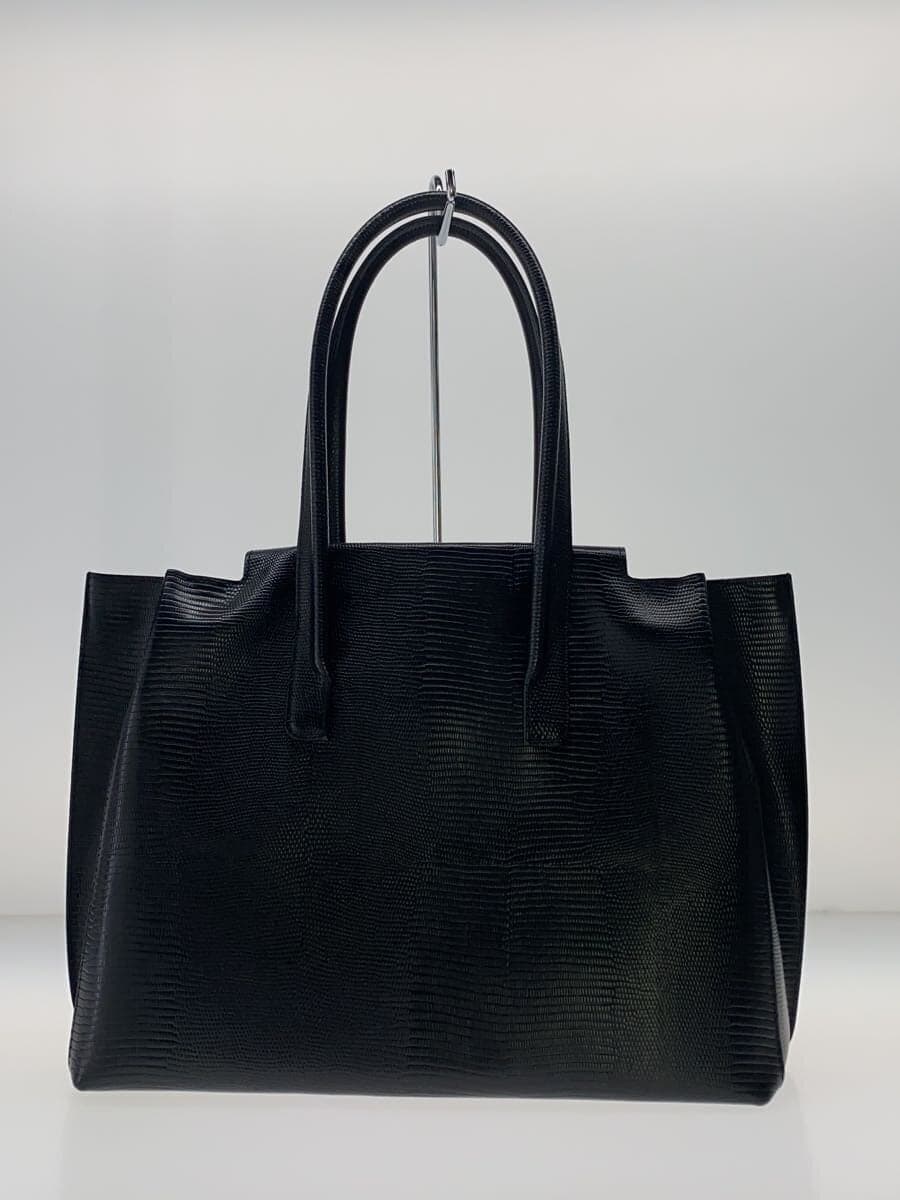 TOFF&LOADSTONE Tote Bag Leather BLK Solid 3